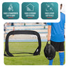 Lot de 2 buts de football pliable pop up 120x80x80cm noir - voonot.com