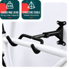 Lot de 2 Support mural velo pliable et reglable metal noir - voonot.com