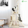 Arbre à Chat 154cm avec Griffoir Plateforme Niche XXL Beige - voonot.com
