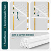 Sechoir a linge vertical tour etendoir pliable 4 niveaux 99x69x175.5 cm style bois blanc - voonot.com