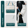 Panier a linge 1 compartiment et sac amovible auto ajustant avec couvercle 90L Beige - voonot.com
