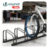 Ratelier range velo acier mural et sol 6 vélos Noir - voonot.com