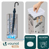 Porte-parapluies Metal avec bac de recuperation eau et 4 Crochets Motif Parapluie 15.5 x 15.5 x 43.5 cm beige - voonot.com
