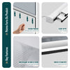 Store moustiquaire pour fenetre enroulable et recoupable en pvc L150 x H160 cm Blanc - voonot.com