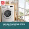 Etendoir a linge deluxe pliable grande capacite 173x94x123cm style bois blanc - voonot.com