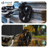 Chariot de course pliable aluminium 2 roues noir - voonot.com