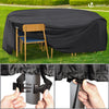 Housse salon de jardin bache de protection 420D φ190x73cm noire - voonot.com