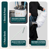 Panier a linge 3 compartiments et sacs amovibles auto ajustant avec couvercle 170L Anthracite - voonot.com