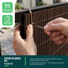 Clôture en canisse PVC 160x500cm imitation osier marron - voonot.com