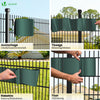 Brise vue occultant PVC 450g/m2 19cm x 70m Vert - voonot.com