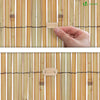 Canisse en roseau naturel Brise vue avec attaches de fixation 100x600cm - voonot.com