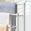 Porte serviettes sur pied autoportant 3 niveaux blanc - voonot.com