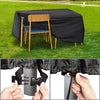 Housse salon de jardin bache de protection 420D 135x135x73cm noire - voonot.com