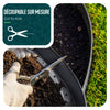 Bordure de jardin PE flexible 10m avec piquets anthracite - voonot.com
