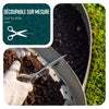 Bordure de jardin plastique flexible 20m avec piquets gris - voonot.com