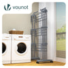 Sechoir a linge etendoir extensible 4 Niveaux 190x64x170cm gris - voonot.com