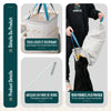 Panier a linge 2 compartiments et sacs amovibles auto ajustant avec couvercle 150L Beige - voonot.com