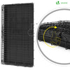 Cage pour chien pliable avec 2 portes verrouillable plateau amovible 107x70x78cm - voonot.com