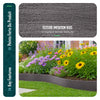 Bordure de jardin PE flexible 20M x 8 CM avec piquets gris - voonot.com