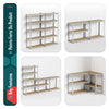 Etagères de rangement charge lourde robuste à 5 niveaux 90x40x180cm - voonot.com