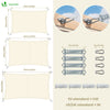 Voile d'ombrage Rectangulaire en Polyester Imperméable avec Kit de Montage 3x4m Beige - voonot.com