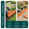 Lot de 175 pcs Bordure de jardin imitation pierre facile a installer 26.7m terracotta - voonot.com