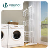 Sechoir a linge etendoir renforce 4 niveaux 125x62x173cm blanc - voonot.com