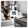 Bibliotheque Arbre etagere a Livres 30x16x60cm Marron Rustique - voonot.com