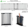 Barriere de securite Grande Version 3.6M 6 Panneaux noire - voonot.com