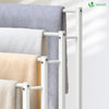Porte serviettes sur pied autoportant 4 niveaux blanc - voonot.com