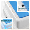 Marche pied antiderapant salle de bain empilable 43x33x11cm PP EVA bleu - voonot.com