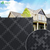 Kit de lamelles occultantes PVC brise vue 300m x 4.7cm avec 600 clips Noir - voonot.com