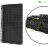 Cage pour chien pliable avec 2 portes verrouillable plateau amovible 92x58x64cm - voonot.com
