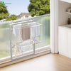 Étendoir à linge mural suspendu pliable Blanc - voonot.com
