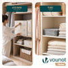 Lot de 6 Sacs de Rangement Drap de Lit Pliable 38,5x33x12cm Beige - voonot.com