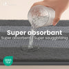 Lot de 2 Tapis de Bain Antidérapant chenille microfibre 60x90cm gris - voonot.com