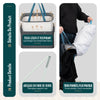 Panier a linge 1 compartiment et sac amovible auto ajustant avec couvercle 90L Anthracite - voonot.com