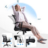 Fauteuil de Bureau Ergonomique pivotant avec dossier toile respirant Noir - voonot.com