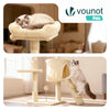 Arbre a chat 112cm multi niveaux Griffoir et niche Beige - voonot.com