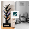 Bibliotheque Arbre etagere a Livres 38x19x113cm Noir - voonot.com