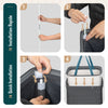 Panier a linge 1 compartiment et sac amovible auto ajustant avec couvercle 90L Anthracite - voonot.com