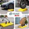 Lot de 2 Rampes de Trottoir en Polypropylene 25x27x7 cm Jaune - voonot.com