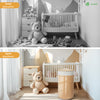 Panier a linge en bambou rond avec couvercle 58L - voonot.com