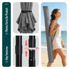Parasol de jardin inclinable avec aeration et sac bandouliere 270cm gris - voonot.com