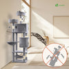 Arbre a chat Grande taille 5 niveaux avec griffoir grattoir 168cm gris - voonot.com