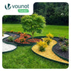 Bordure de jardin plastique flexible 20m avec piquets vert - voonot.com