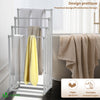 Porte serviettes sur pied autoportant 4 niveaux blanc - voonot.com