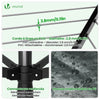 Etendoir a Linge Exterieur Rotatif avec housse de protection et Surface etendage 45m Noir - voonot.com
