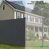 Brise vue occultant en HDPE 230g/m² 1.8x20m avec attaches de fixation anthracite - voonot.com