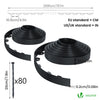 Bordure de jardin PVC flexible 40m avec piquets noir - voonot.com